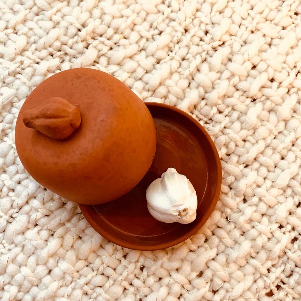 terracotta garlic roaster